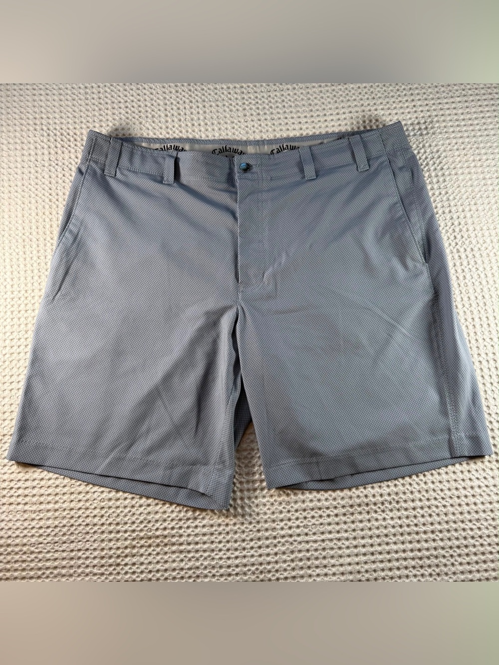 Callaway Golf Shorts Men’s Size 40 Gray Geometric Stretch Performance NWOT